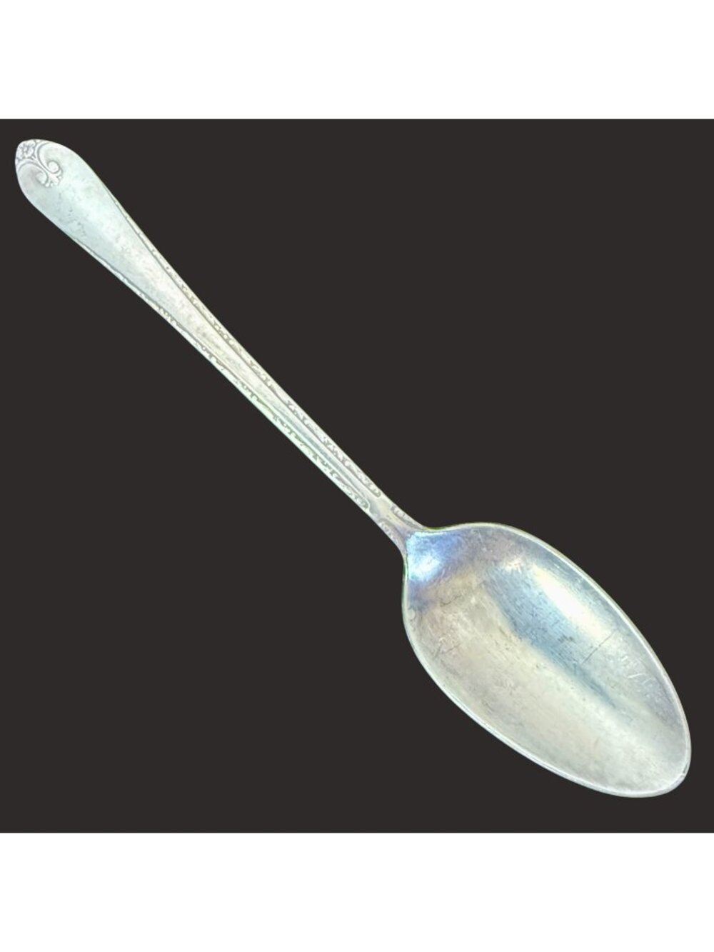 Vintage Wm Rogers & Son 1940 Exquisite Silverplate Teaspoon Spoon 6 1/8"